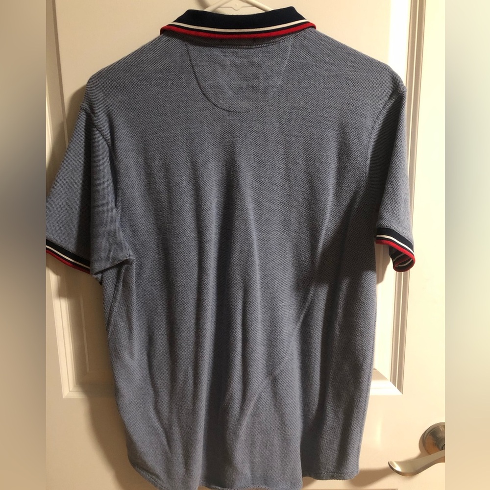 Men’s denim and flower button up short sleeve shirt - Picture 3 of 3